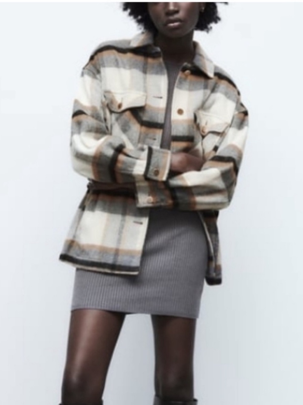 Zara Plaid Jacket